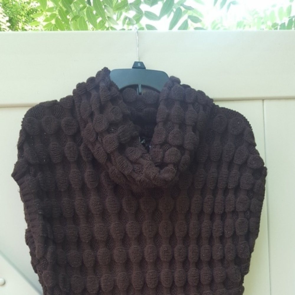 Brown Cowl Neck Sweater - Picture 2 of 7